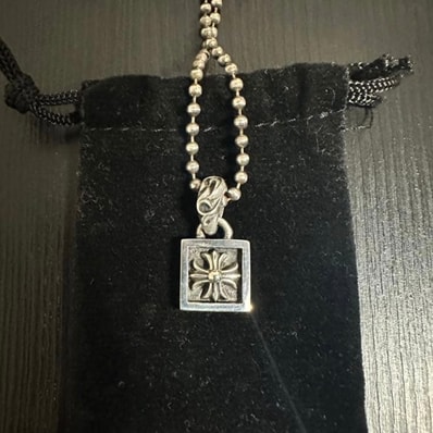 Chrome Hearts Framed CH Plus Charm "Silver"