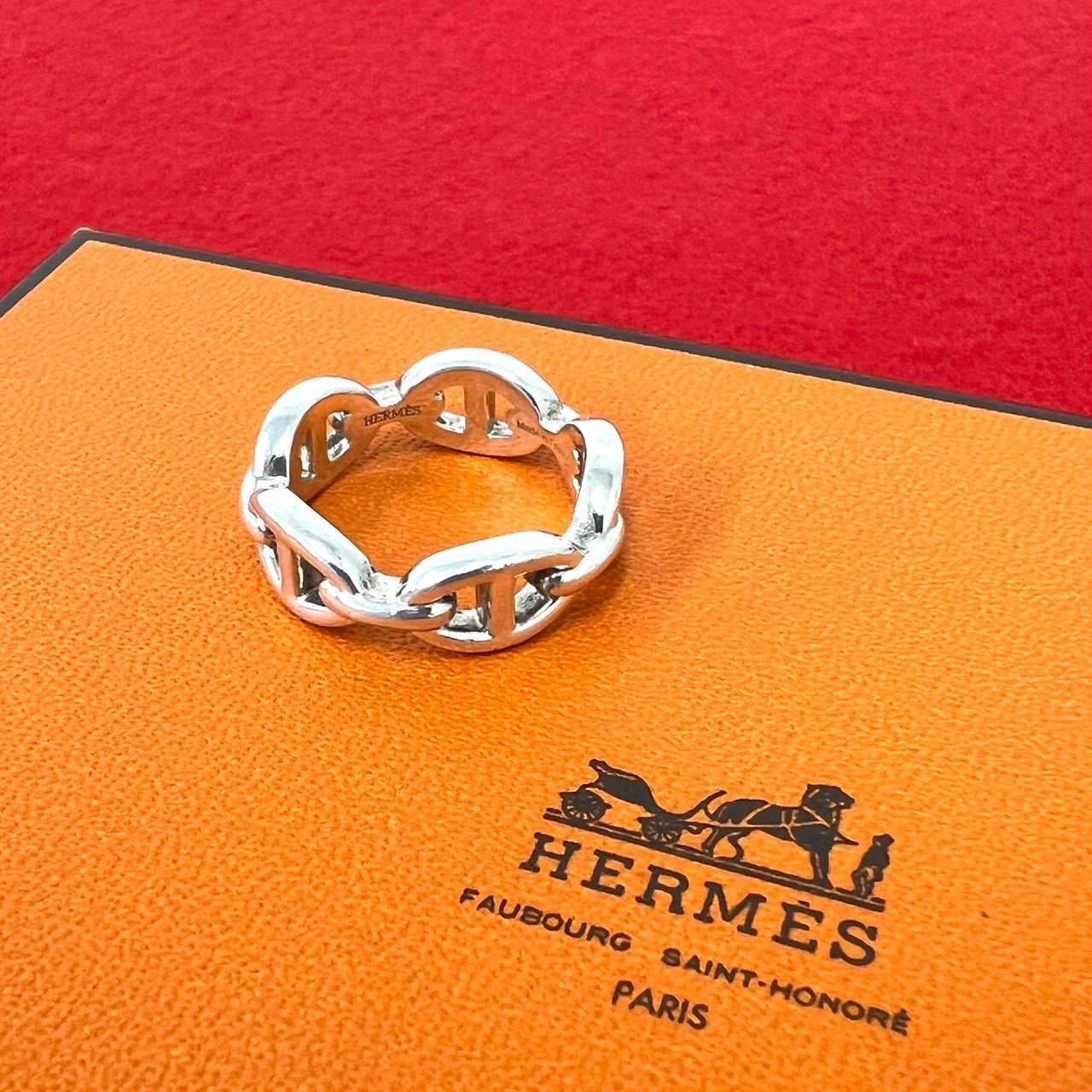 HERMES エルメス アンシェネ リング シルバー925 リング・指輪 13号 シルバー
 26910