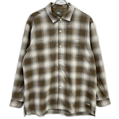 ノースフェイス NR62460 ロングスリーブウーリーチェックシャツ 長袖シャツ XS
