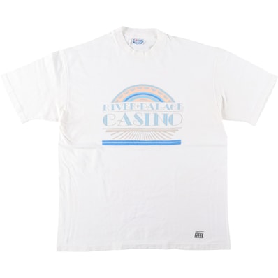 古着 80年代 ヘインズ Hanes BEEFY-T 青タグ プリントTシャツ メンズXL相当 ヴィンテージ/eaa642053