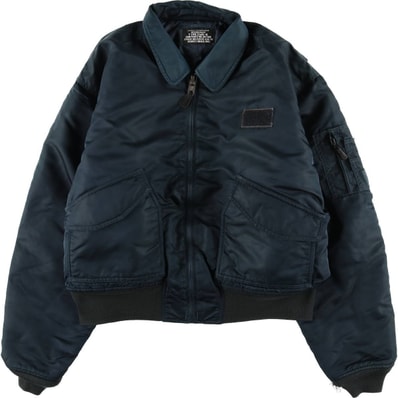 古着 民間品 ショット SCHOTT CWU-Rタイプ 中綿入り ミリタリー フライトジャケット メンズXL相当/evb032460