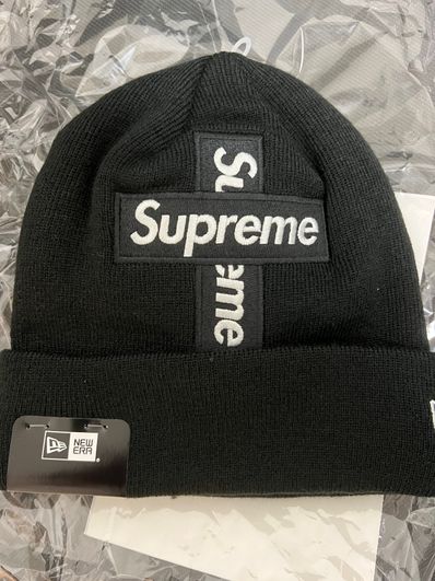 Supreme New Era® Cross Box Logo Beanie "Black"