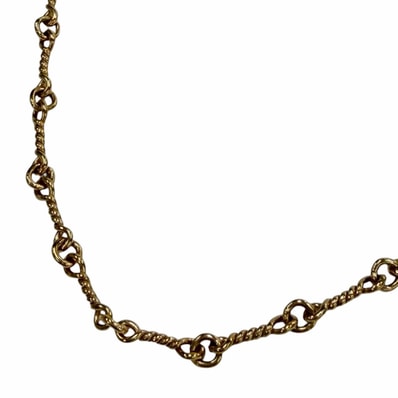 Chrome Hearts 22K Twist Chain Necklace "Yellow Gold"
