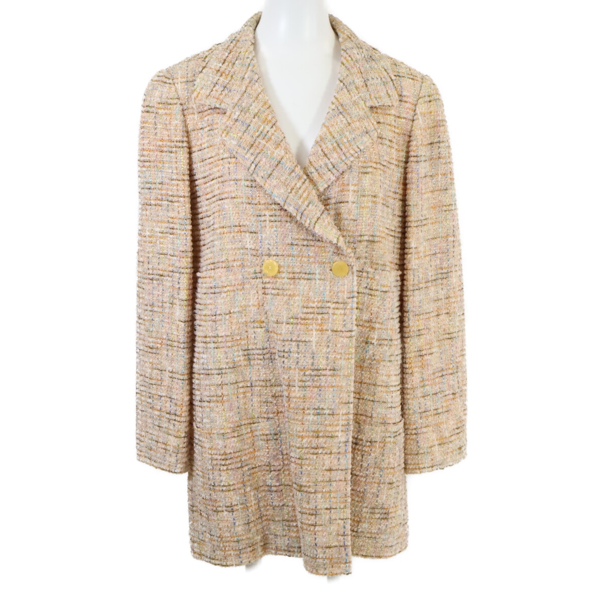 シャネル 【国内正規】99P P12683W02497 ツイード ロングジャケット 38