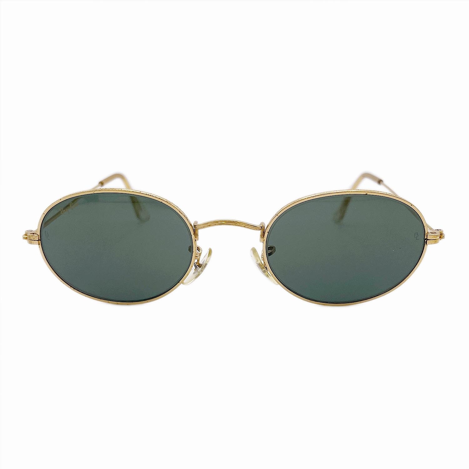 Ray-Ban レイバン VOAS B&L U.S.A. サングラス
 オーバル アイウェア W0976 メタル グリーン ユニセックス
 【中古】