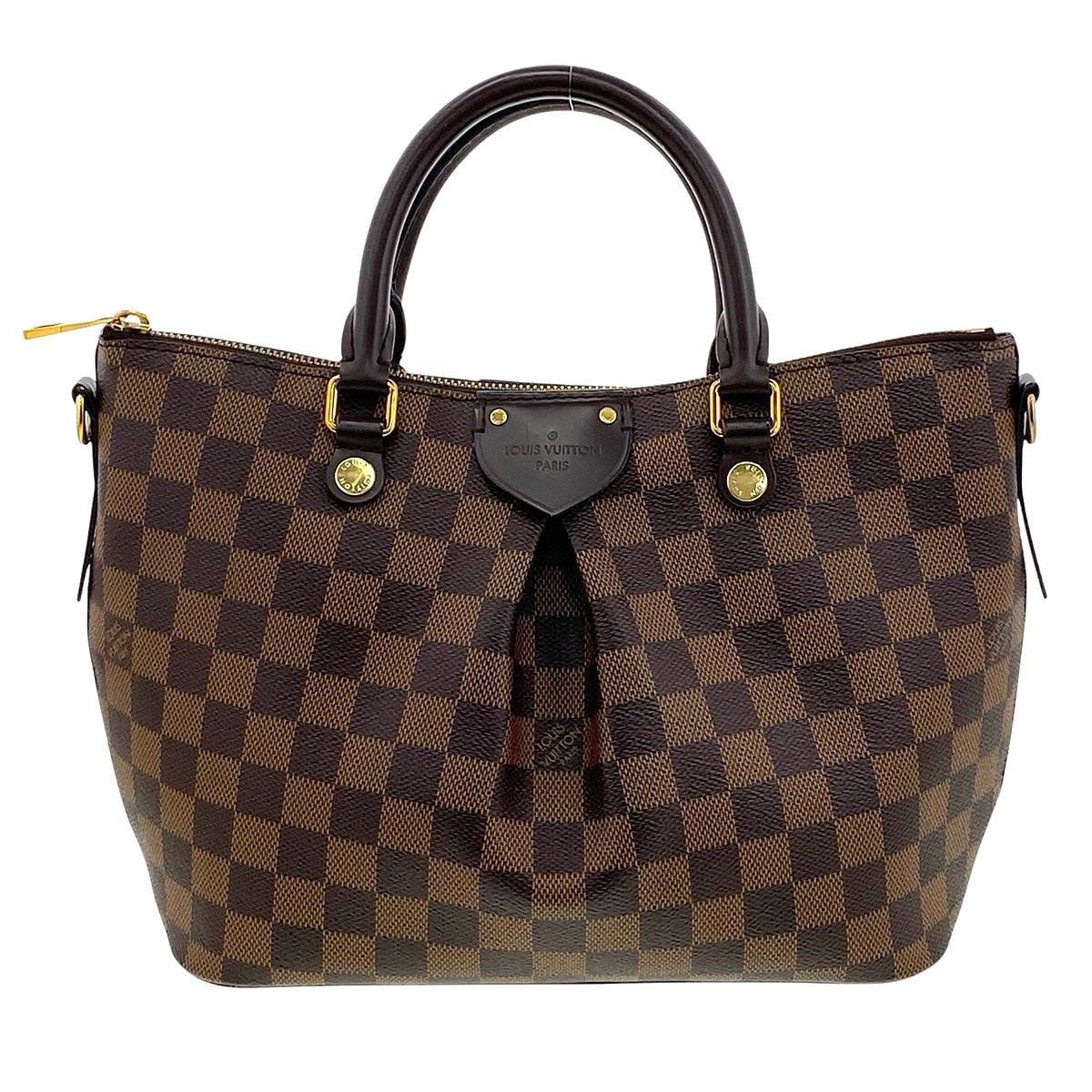 LOUIS VUITTON ルイ・ヴィトン シエナPM ハンドバッグ N41545 ダミエキャンバス ブラウン  レディース【中古】
