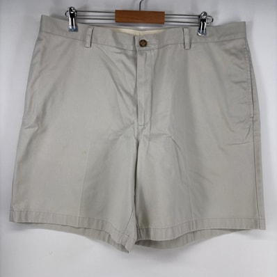 古着 エルエルビーン L.L.Bean ショートパンツ ジップ アイボリー チノパン ハーフパンツ w40 ベージュ系 メンズ
