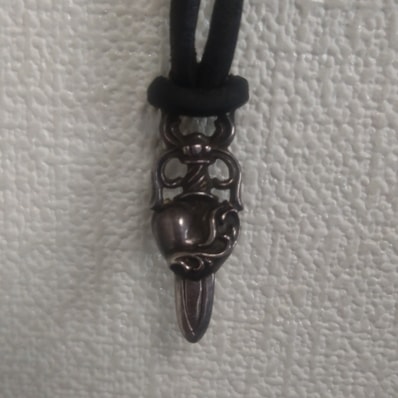 Chrome Hearts Dagger Heart Pendant "Silver"
