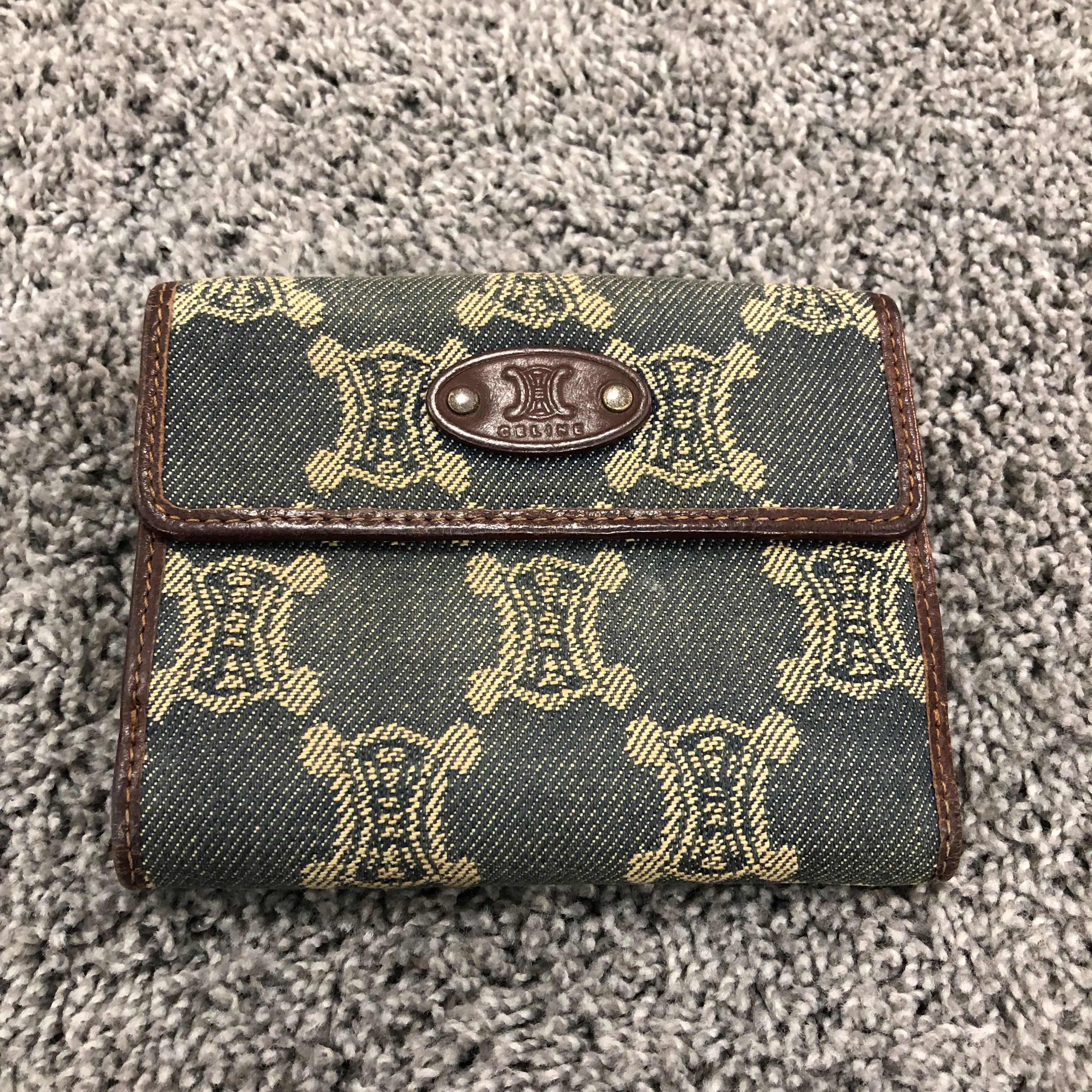 CELINE Macadam Denim Wallet