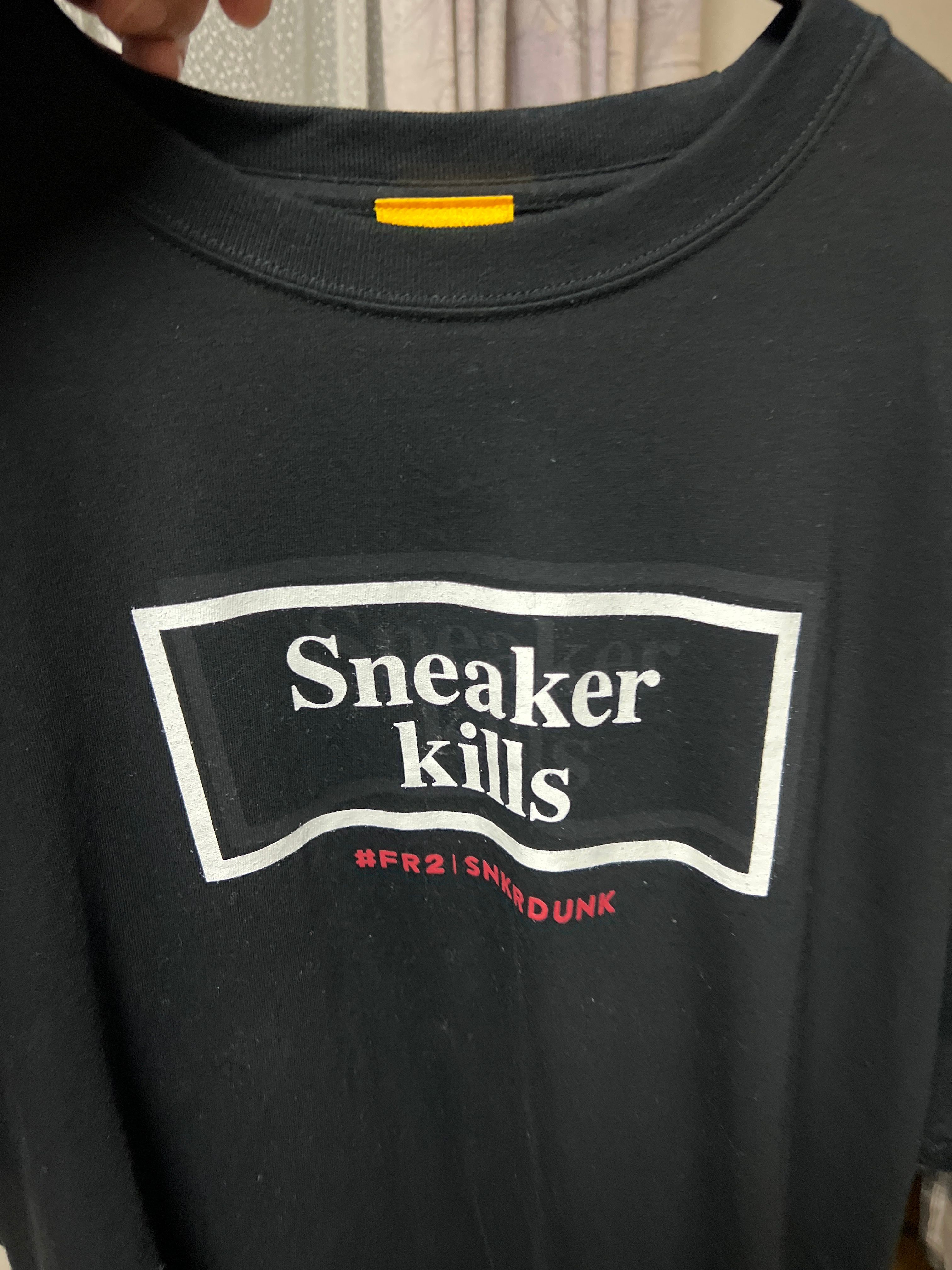 SNKRDUNK collaboration with #FR2 Pot-man T-shirt "Black"