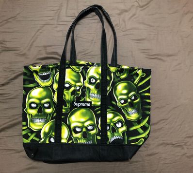 Supreme Skull Pile Denim Tote Supreme Skull Pile Denim Tote