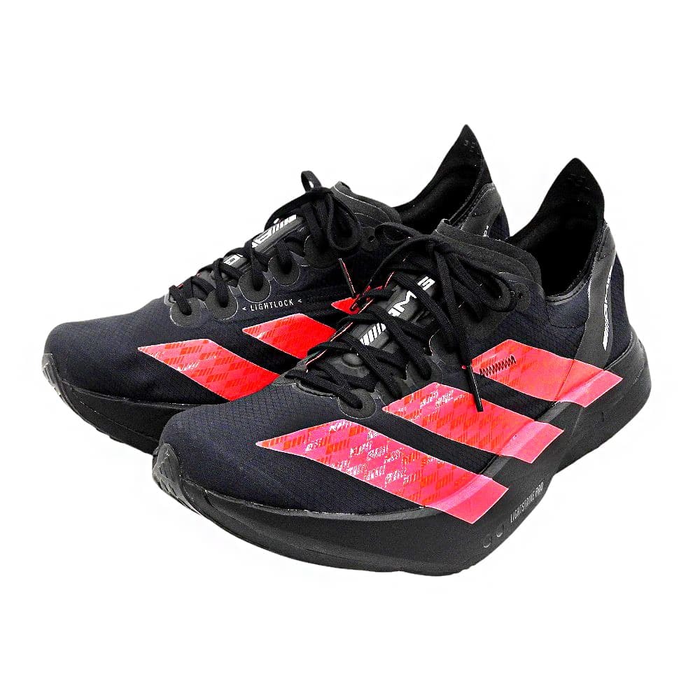 アディダス 新品同様 アディゼロ アディオス プロ 4 AMG ADIZERO ADIOS PRO スニーカー メンズ 黒×赤 27cm KH8840 9(US)