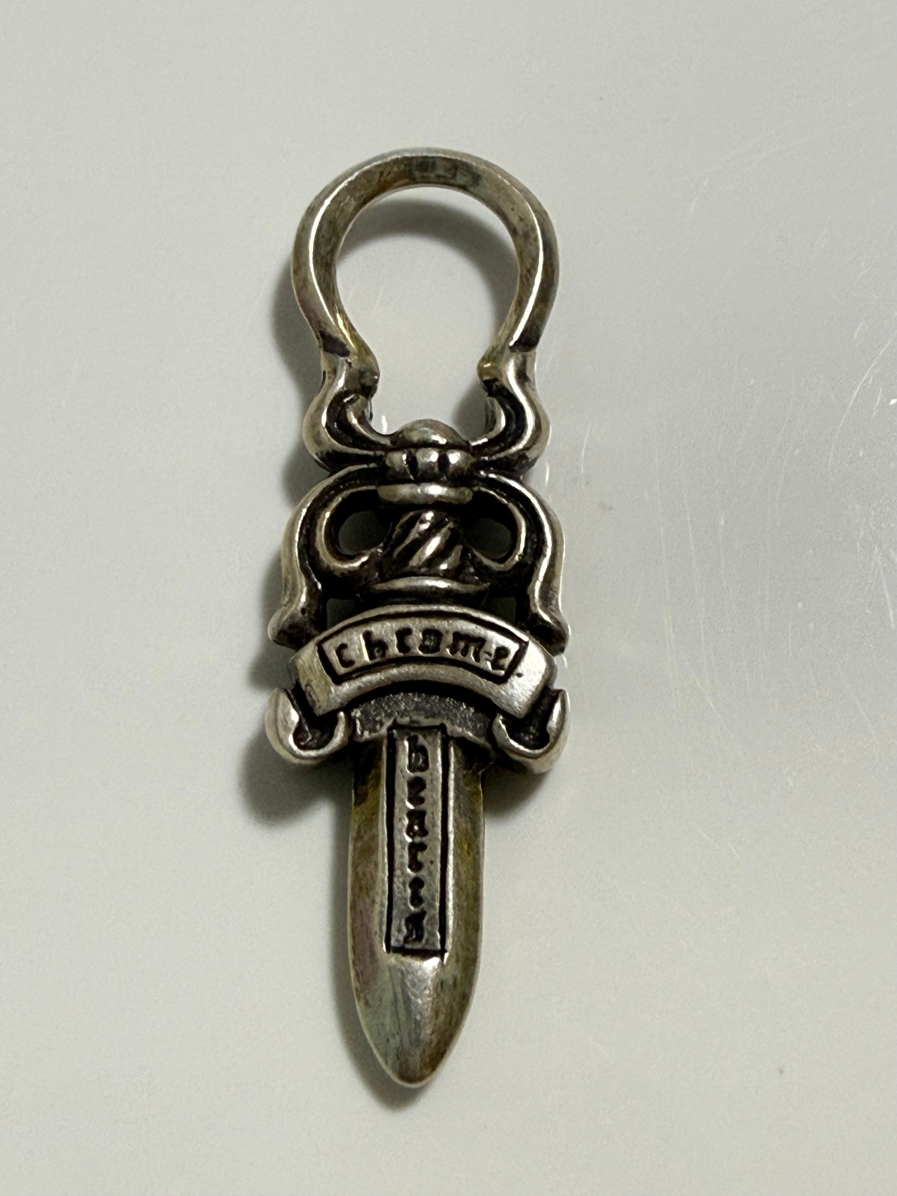 Chrome Hearts #5 Dagger Charm Zip 2 "Silver"
