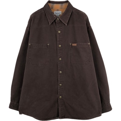 古着 カーハート Carhartt 長袖 ダックワークシャツ メンズL相当/eaa674901