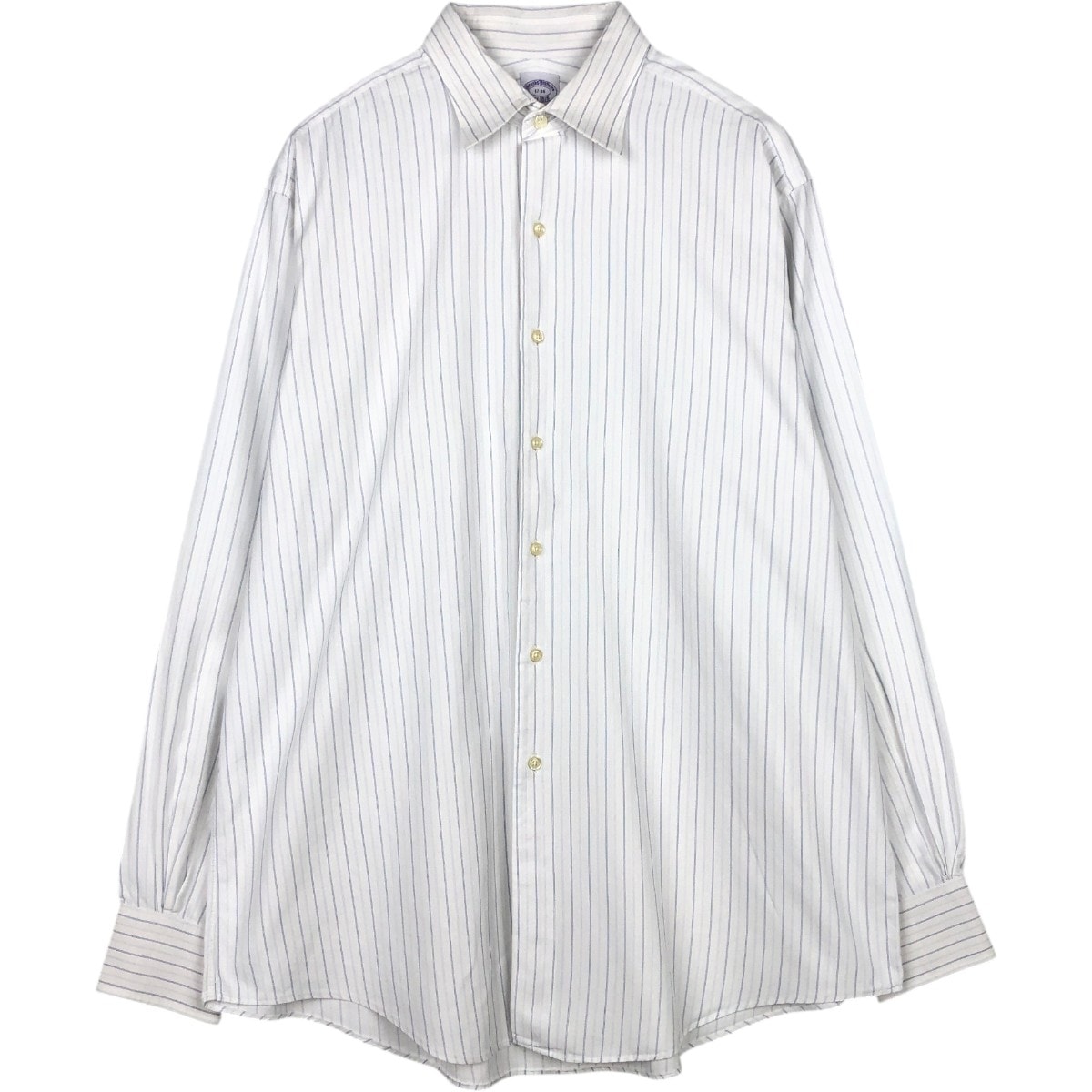 古着 ブルックスブラザーズ Brooks Brothers Est.1818 長袖 コットンストライプシャツ USA製 メンズXL相当/eaa677060