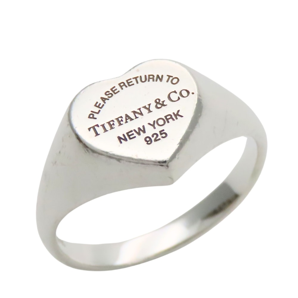【中古】 ティファニー リング・指輪 リターントゥ ハート シグネット シルバー925 約6.3g シルバー かわいい アクセサリー 小物 レディース 女性 TIFFANY&Co.