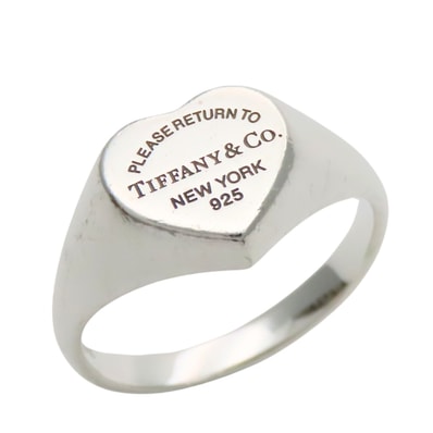 【中古】 ティファニー リング・指輪 リターントゥ ハート シグネット シルバー925 約6.3g シルバー かわいい アクセサリー 小物 レディース 女性 TIFFANY&Co.