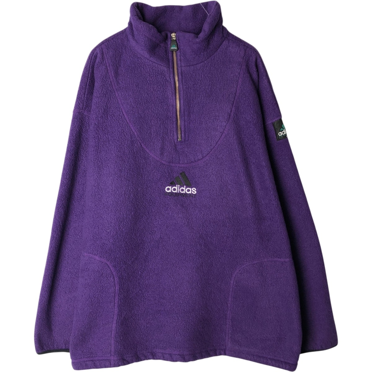 古着 アディダス adidas EQUIPMENT エキップメント ハーフジップ フリースプルオーバー メンズXL相当/eaa619492