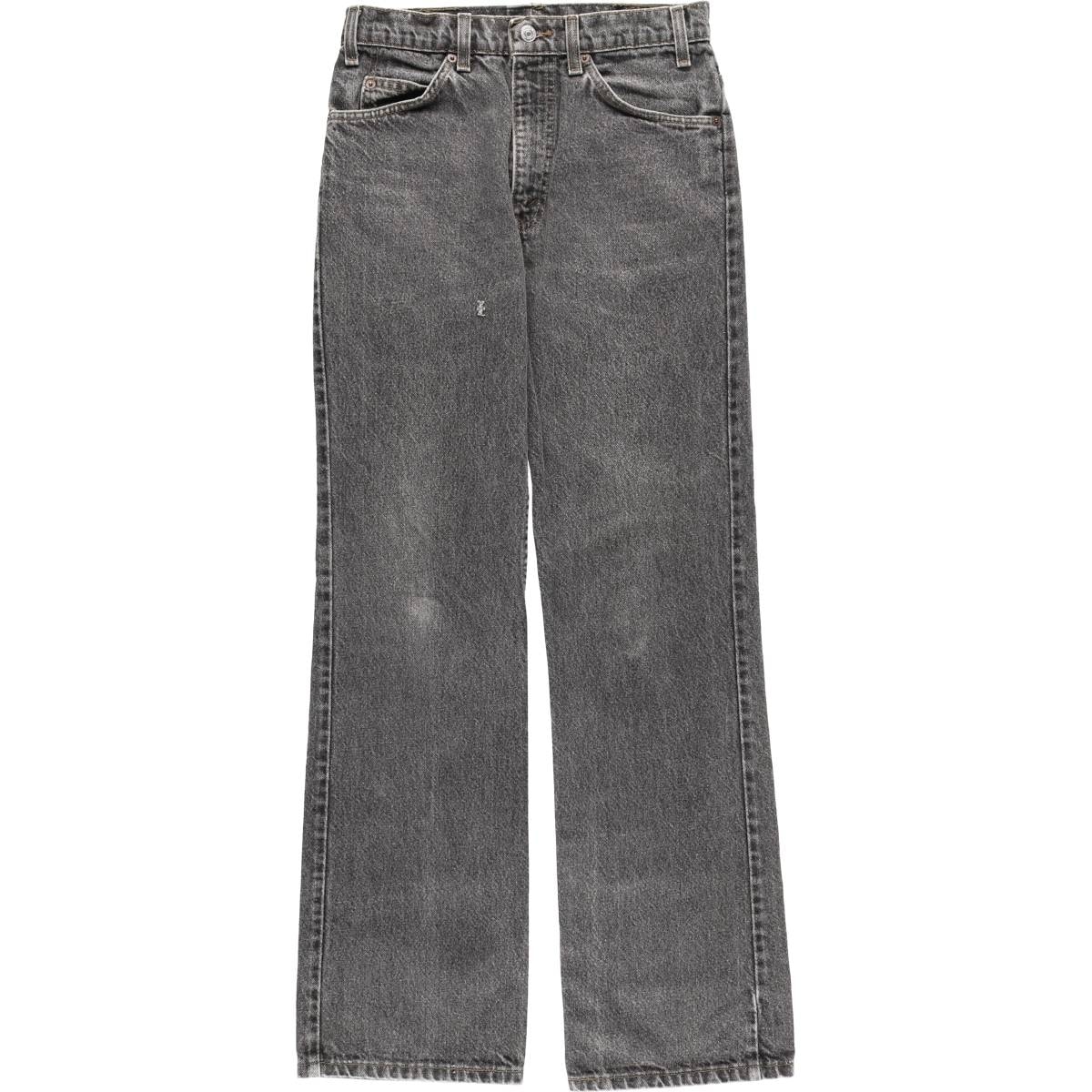 古着 90年代 リーバイス Levi's ブラックデニム フレアカットデニムパンツ USA製 レディースL(w29)相当 ヴィンテージ/eaa607145