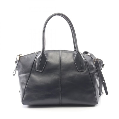 トッズ TOD'S Dバッグ 2WAY ハンドバッグ バッグ レザー レディース ネイビー系 【中古】