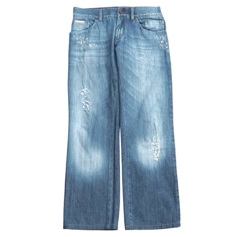 ■美品■DOLCE&GABBANA ドルチェアンドガッバーナ 16 CLASSIC デニムパンツ サイズ46 16CLASSIC ダメージ加工 ブランド古着【中古】20260327/RA8467