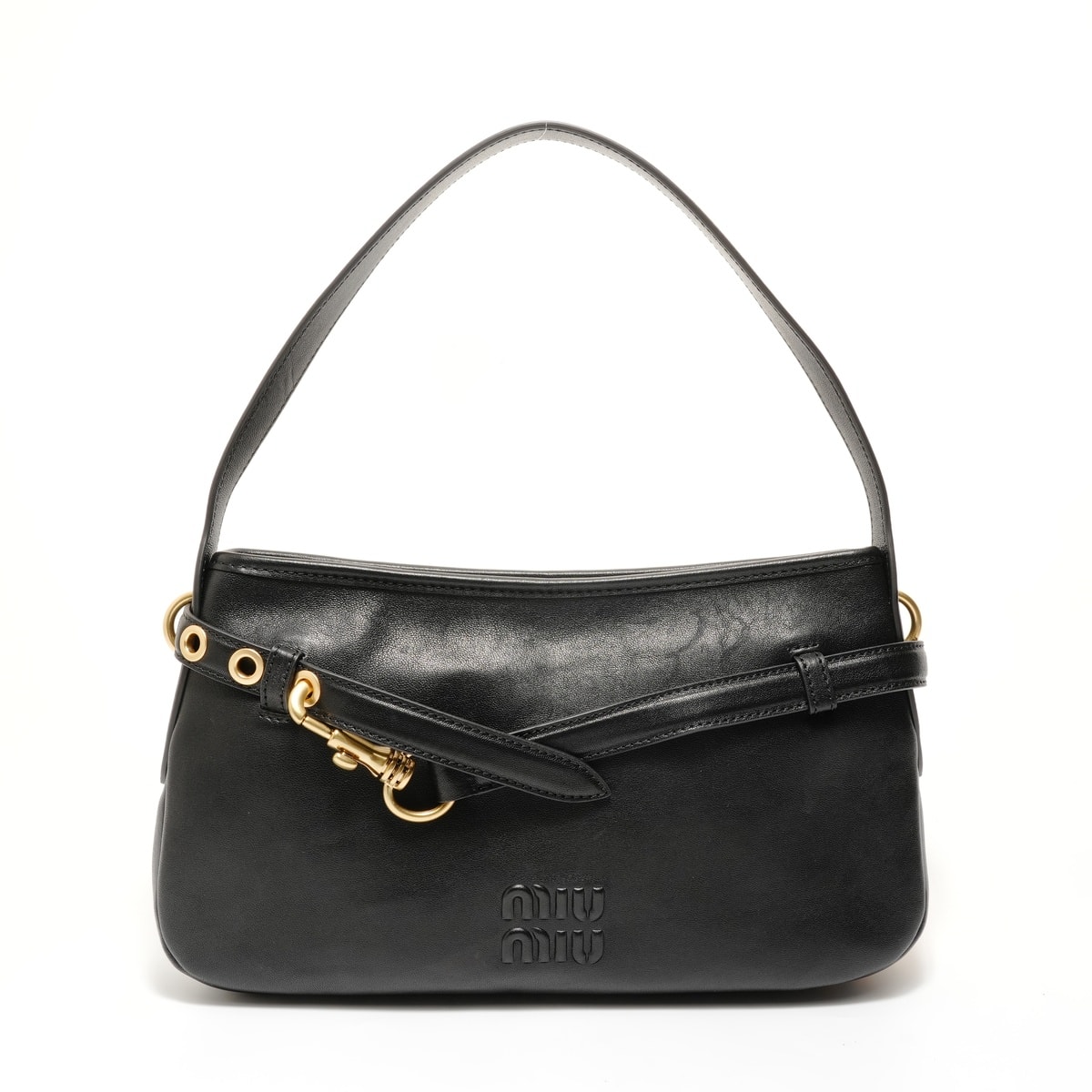 ミュウ ミュウ Miu Miu アヴァンチュール ナッパレザー ショルダーバッグ【中古】