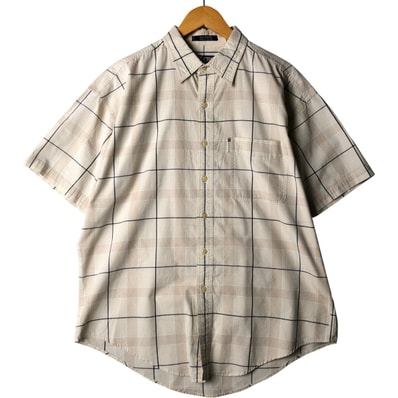 古着 ラルフローレン Ralph Lauren CHAPS チャップス 半袖 チェックシャツ メンズL相当/eaa594793