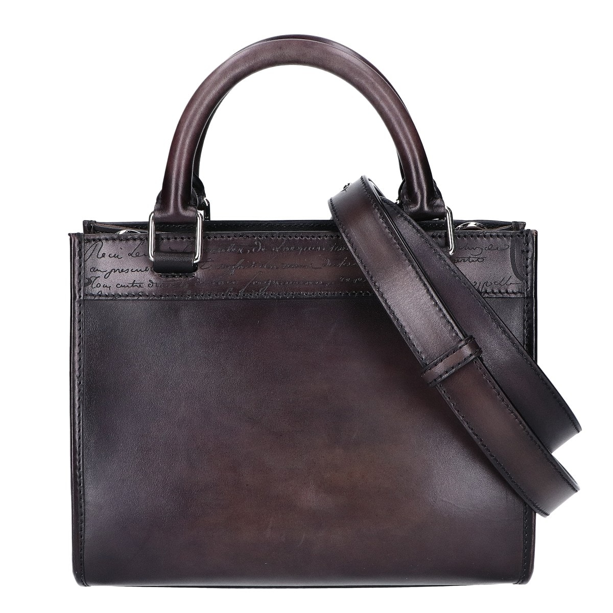 ベルルッティ 24年製 ｳﾘｽｶﾞﾘﾊﾞｰ ｶﾘｸﾞﾗﾌｨ ｳﾞｪﾈﾁｱｶｰﾌﾚｻﾞｰ 2WAYﾊﾝﾄﾞﾊﾞｯｸﾞ