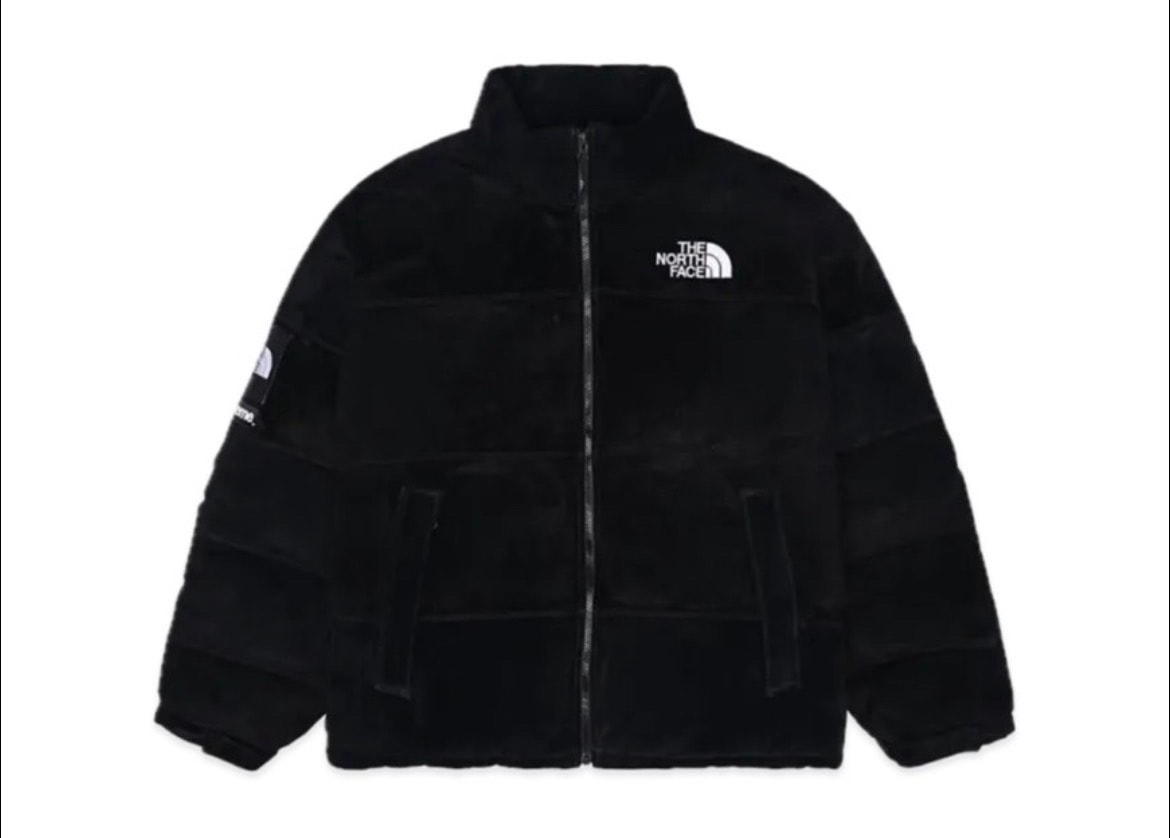 Supreme x The North Face Suede Nuptse Jacket "Black"