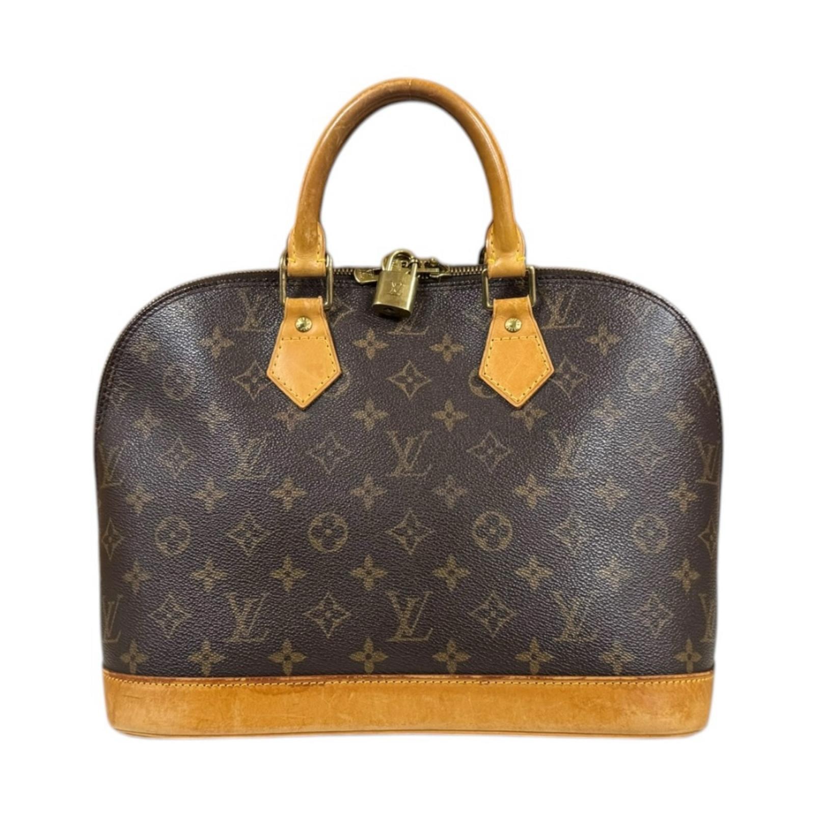 ルイヴィトン アルマ モノグラム ハンドバッグ モノグラムキャンバス M51130 ブラウン レディース LOUIS VUITTON  中古