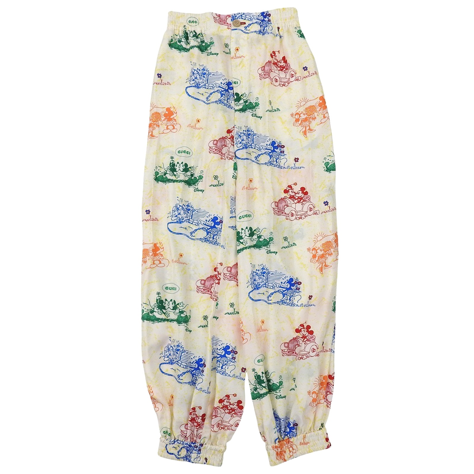 未使用品 グッチ×ディズニー パンツ マルチカラー レディース 36 596965