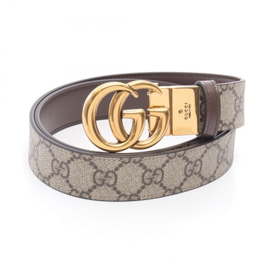 グッチ GUCCI GGマーモント GGスプリーム ベルト 衣料品 レザー PVC レディース ベージュ系 / ブラウン系 65941792TIC835880 【新品】