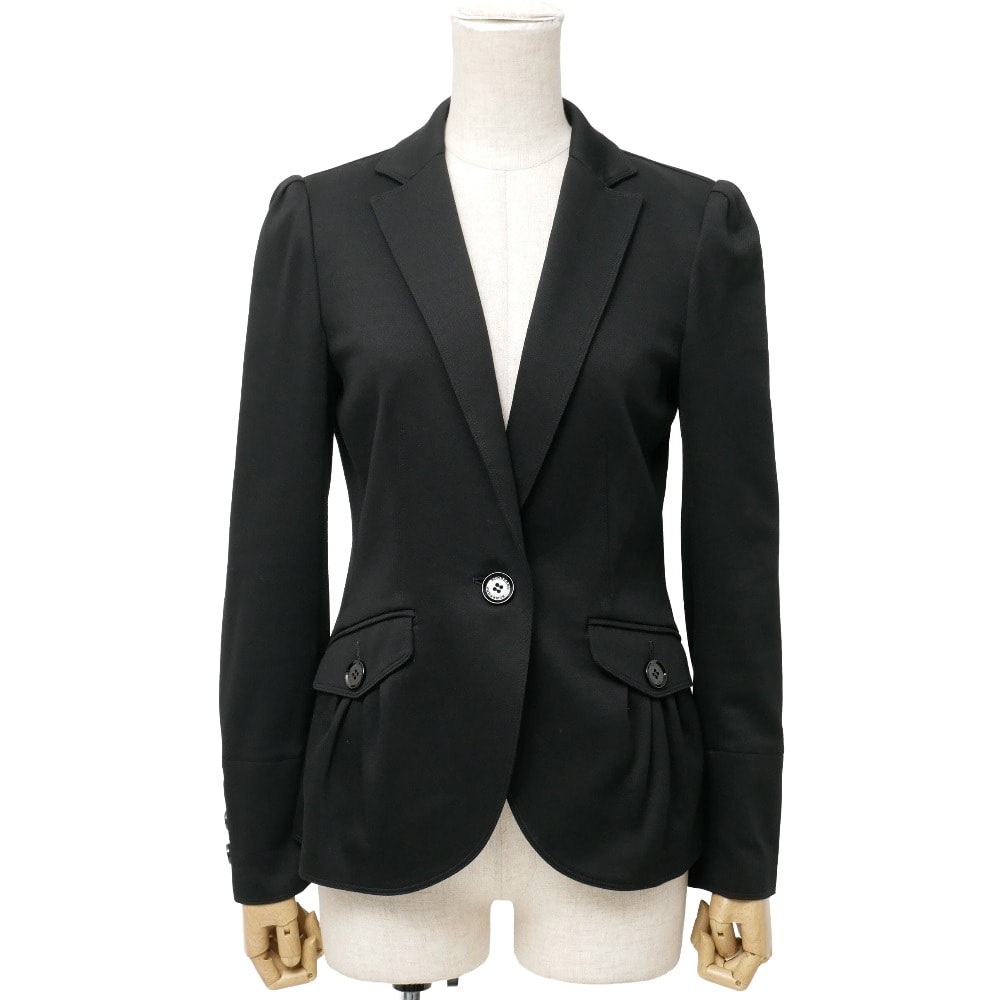 BURBERRY バーバリー ジャケット サイズ38 ギャザーポケット シングルジャケット ブランド古着【中古】20260717/RB0105