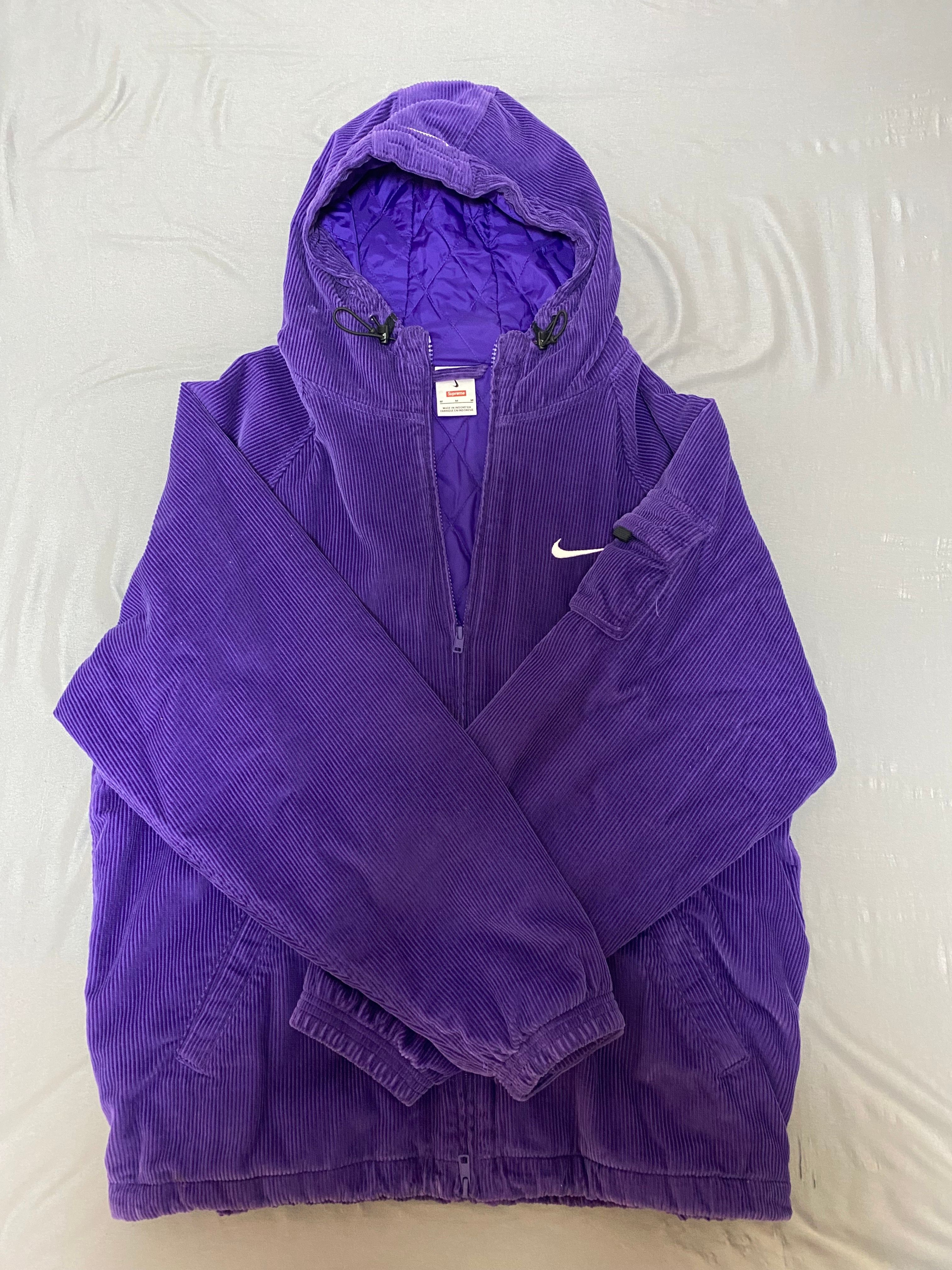 Supreme / Nike Arc Corduroy Hooded Jacket "Purple"