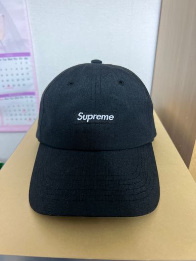 Supreme Brushed Cordura Small Box 6-Panel "Black"