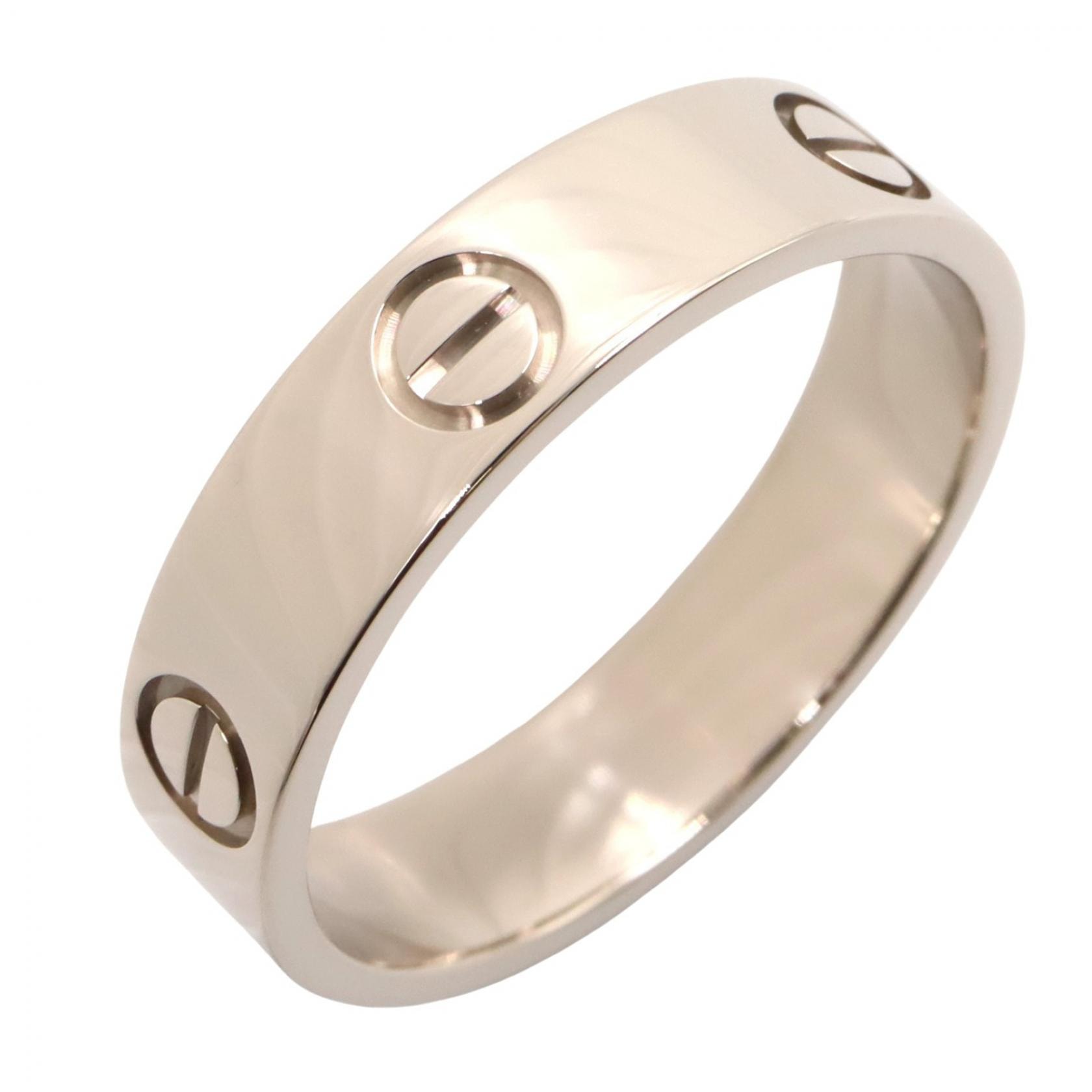 カルティエ CARTIER ラブリング リング・指輪 ジュエリー K18WG(ホワイトゴールド) メンズ レディース シルバー系 B4084700 【中古】