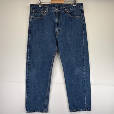 古着 リーバイス Levi's デニムパンツ 505 ストレート ジップフライ 5ポケット ジーンズ ジーパン 大きいサイズ w38 L30 ブルー メンズ