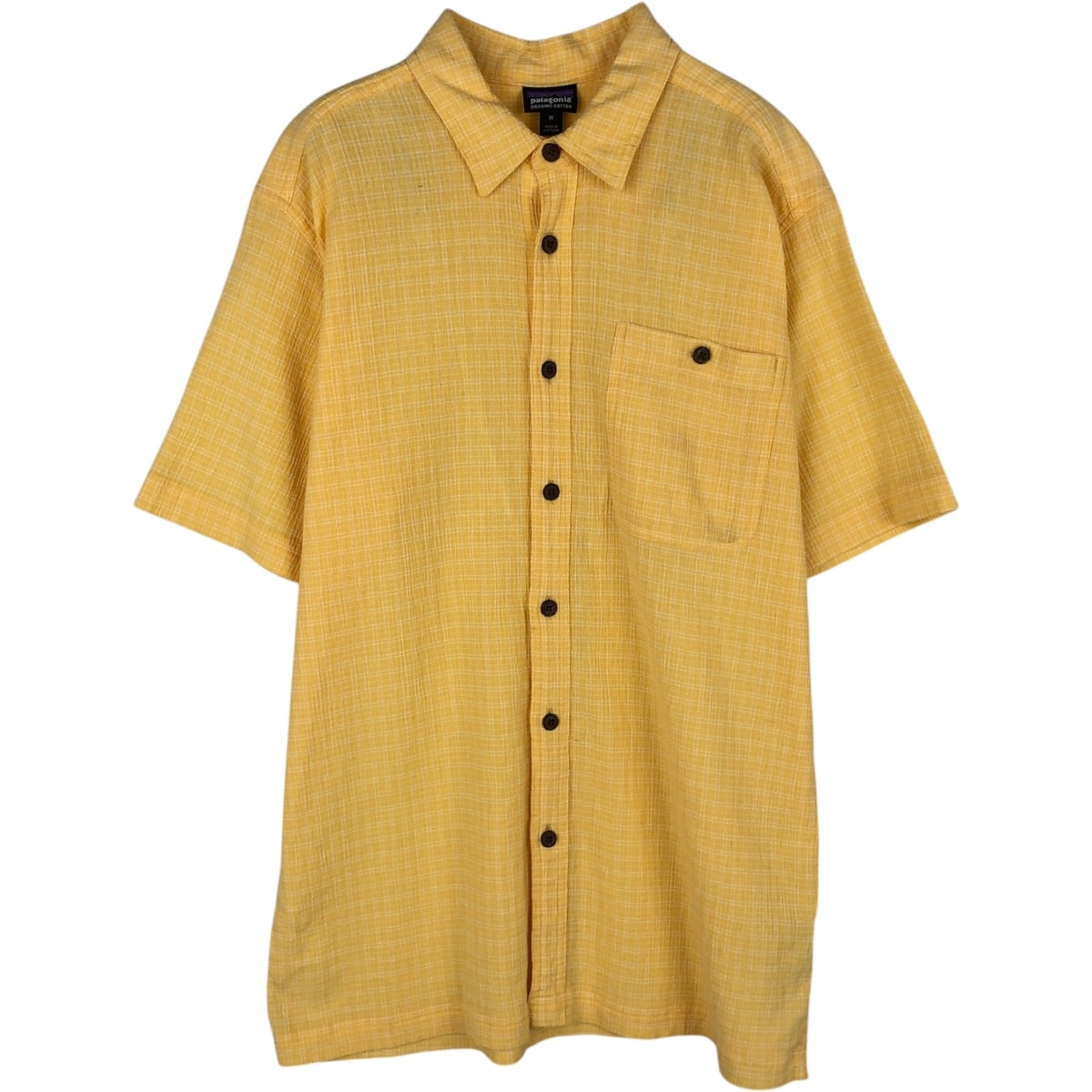 古着 パタゴニア Patagonia ORGANIC COTTON オーガニックコットン 52921SP20 楊柳クレープ 半袖 コットン チェックシャツ ボックスシャツ メンズM相当/eaa632789