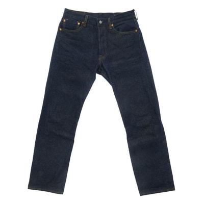 Levi's リーバイス 501 ボタンフライ ストレート デニム パンツ インディゴブルー系 W33【中古】