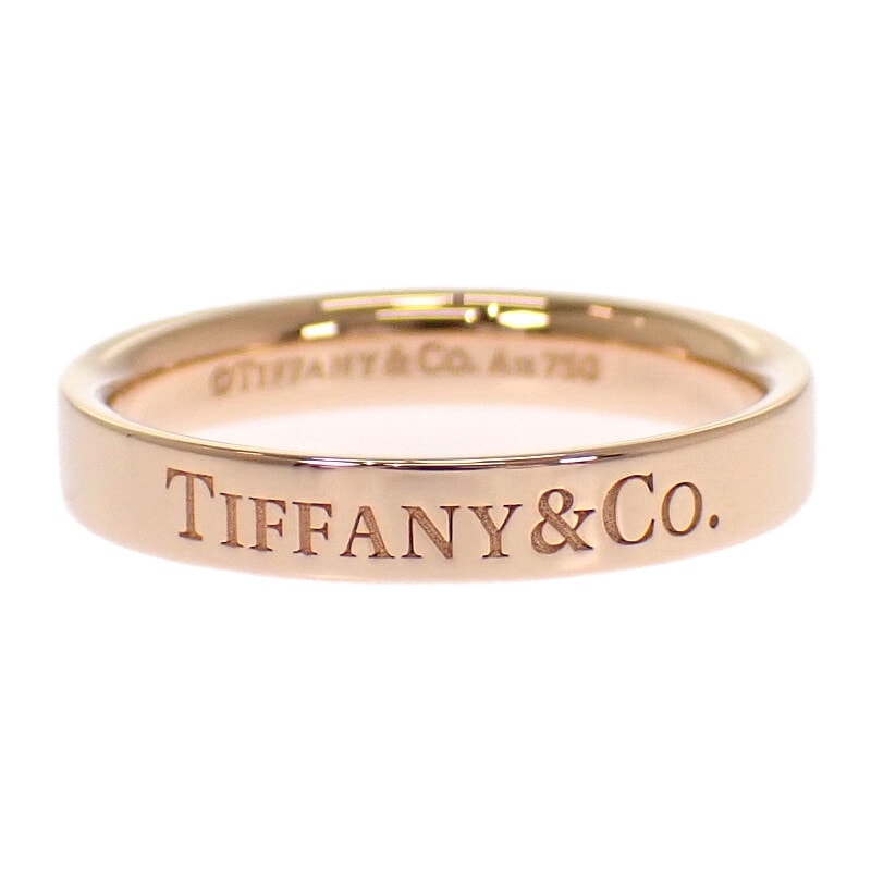 ティファニー フラット バンド 8.5号 リング K18PG【中古】【Aランク】