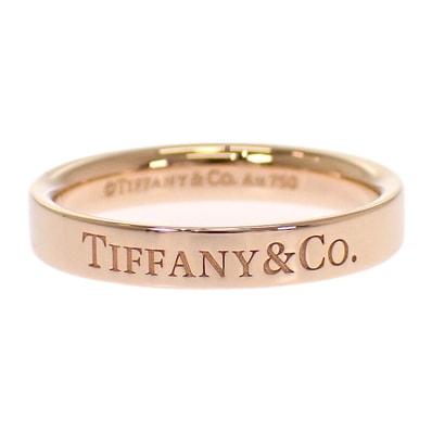 ティファニー フラット バンド 8.5号 リング K18PG【中古】【Aランク】