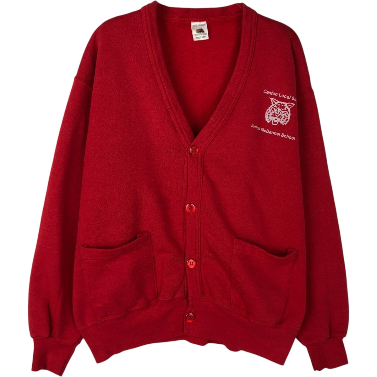 古着 90年代 フルーツオブザルーム FRUIT OF THE LOOM カレッジ カーディガン メンズXL相当 ヴィンテージ/eaa625599