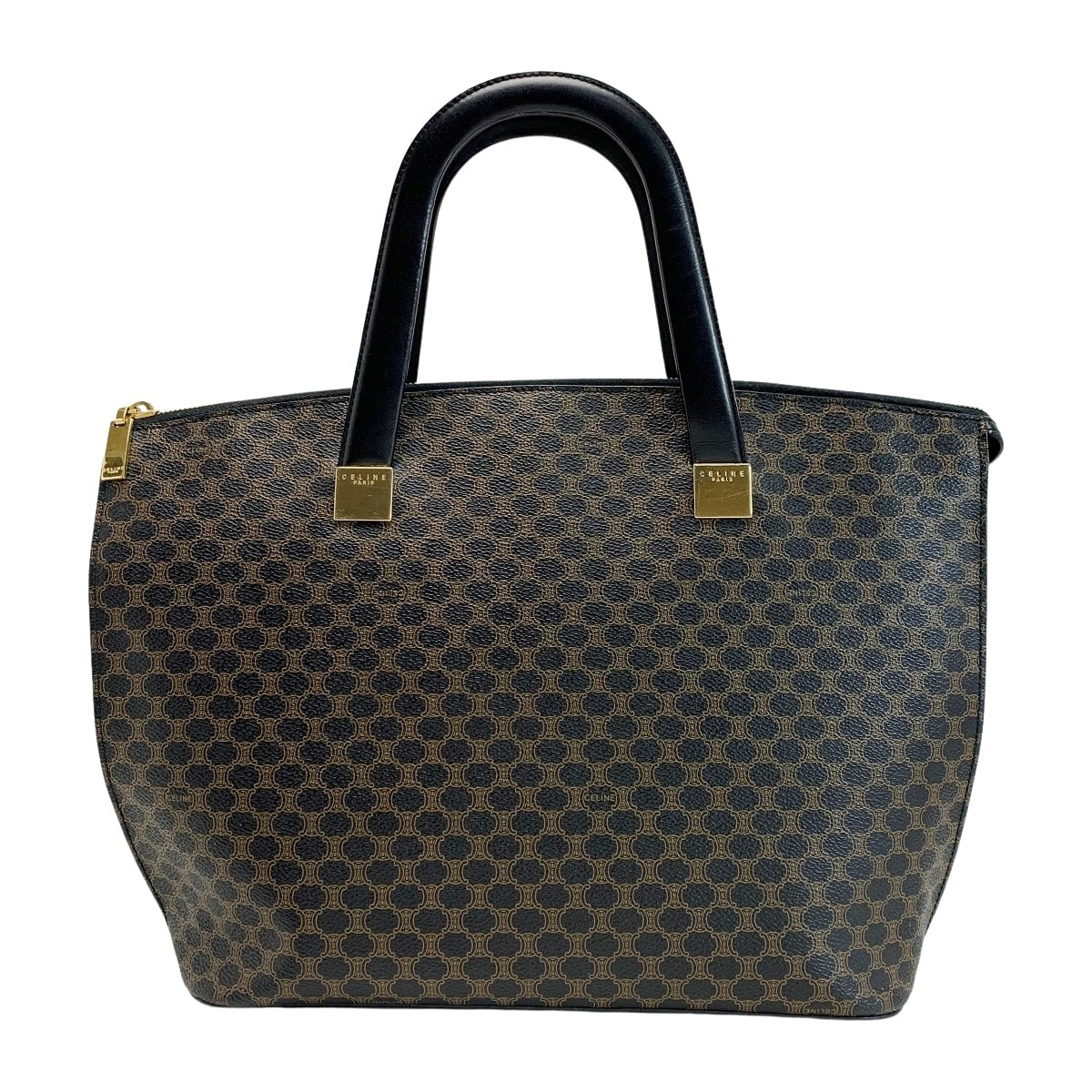 CELINE セリーヌ バッグ マカダム柄 MC98/1 ブラウン ストラップ有