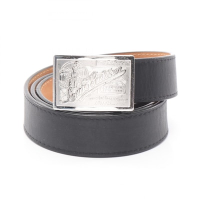 ルイ・ヴィトン LOUIS VUITTON サンチュール ジーンズ ベルト 衣料品 レザー メンズ ブラック系 M6812 【中古】