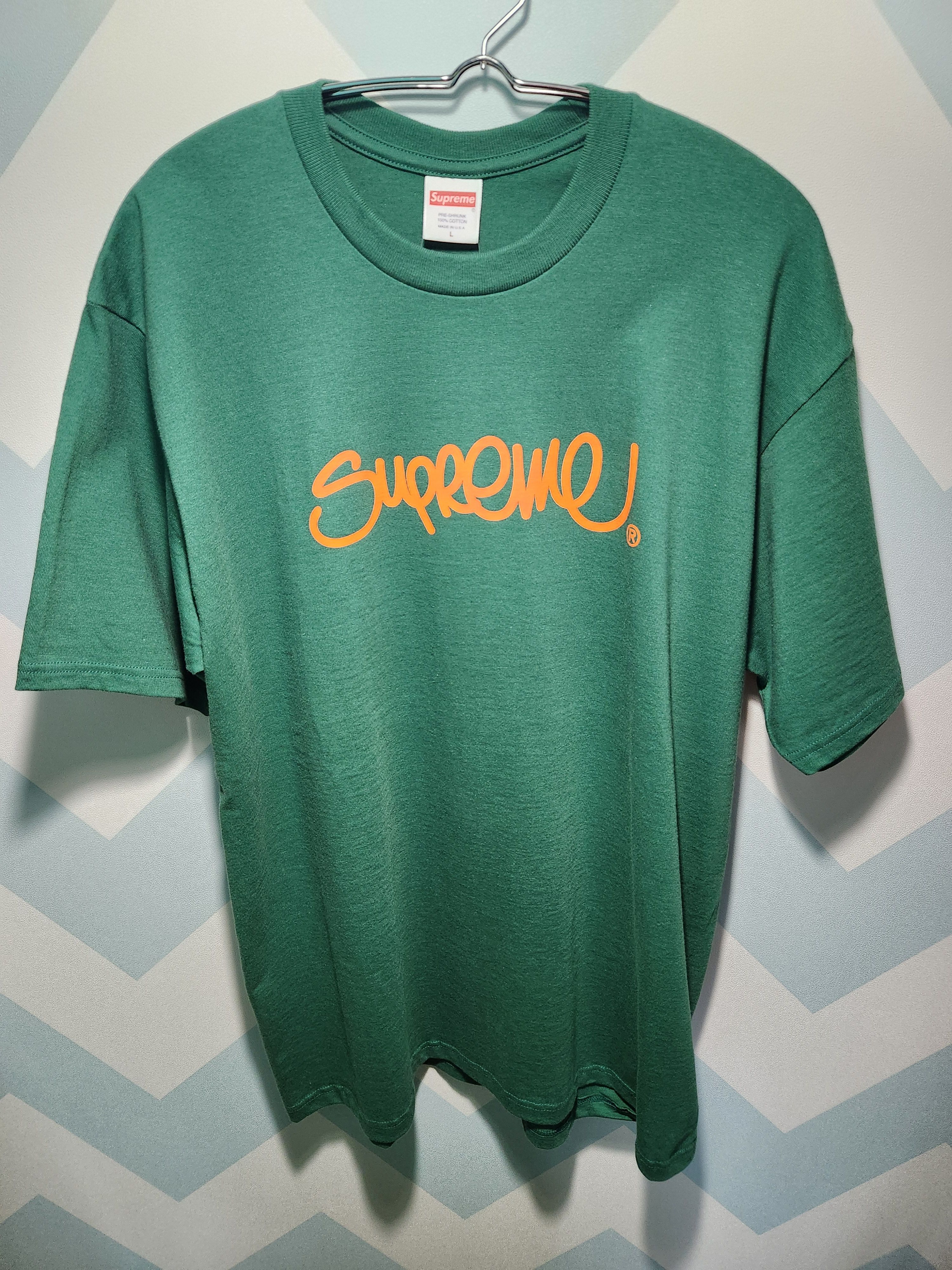 Supreme Handstyle Tee "Light Pine"