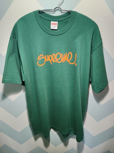 Supreme Handstyle Tee "Light Pine"
