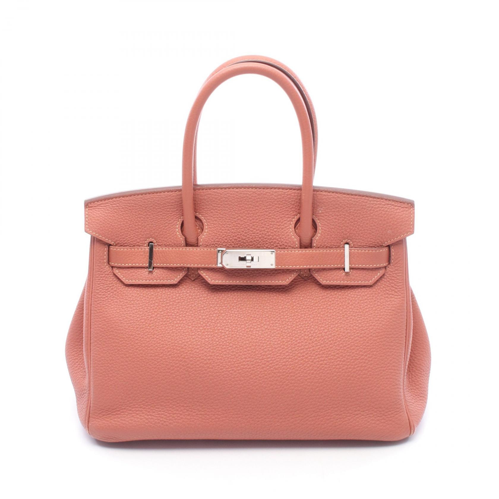 エルメス HERMES バーキン30 ロージー ハンドバッグ バッグ レザー トゴ ロージー □G刻印(2003年製造) レディース ピンク系 【中古】