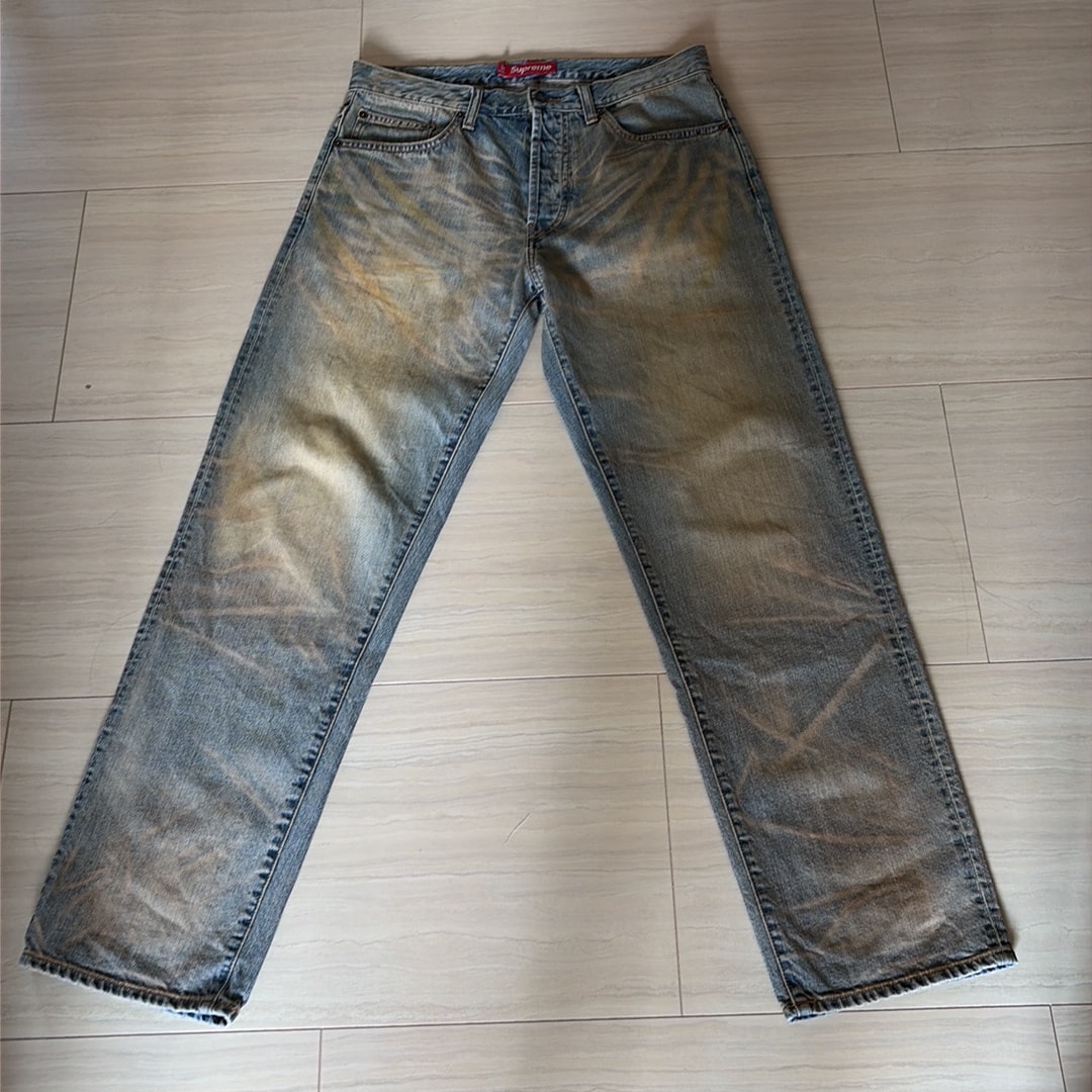 Supreme Regular Jean (25FW) "Dirty Indigo"