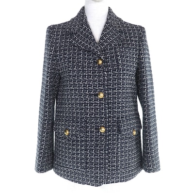 極美品 グッチ GG柄 シグネチャー ジャカード ジャケット 40 597810