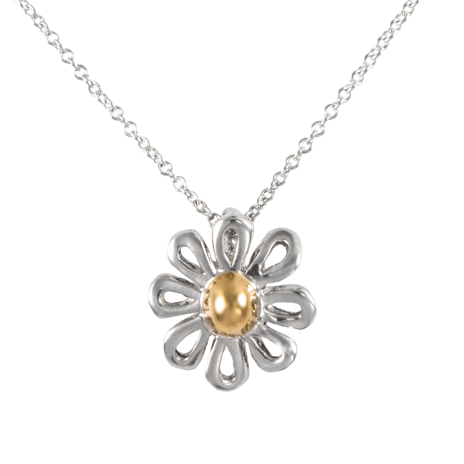 TIFFANY&Co. ティファニー デイジー フラワー ネックレス ペンダント パロマ・ピカソ スターリングシルバー silver925 シルバー ゴールド【中古】